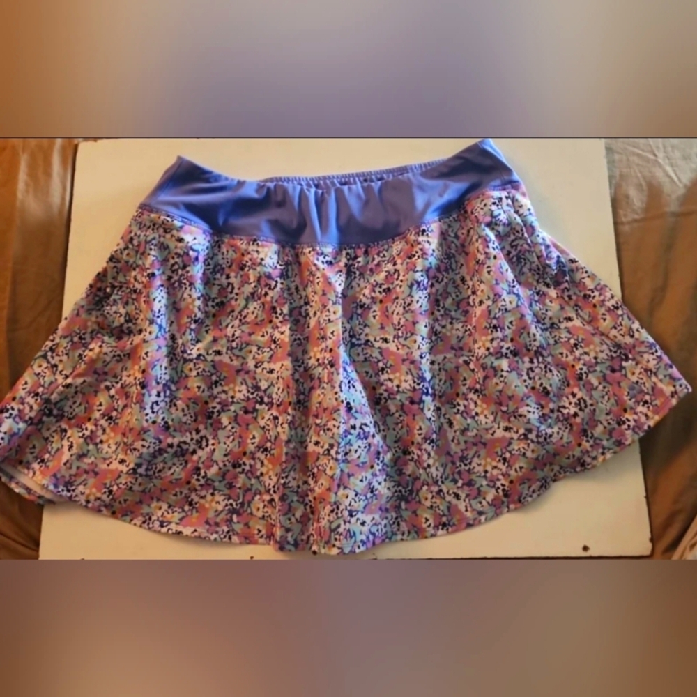 LIKE NEW TEK GEAR WorkOut Athletic Sports Wear Colorful Skort- Skirt XL